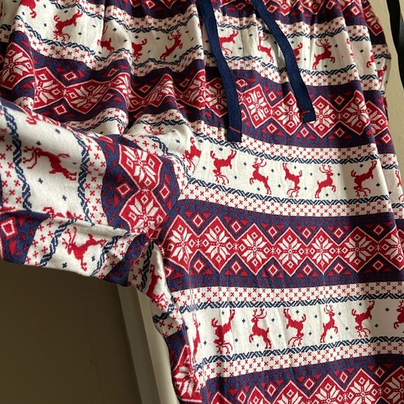 Lanz of Salzburg Sz L Women’s Reindeer Fair Isle Pajama PantS ONLY - Picture 4 of 13